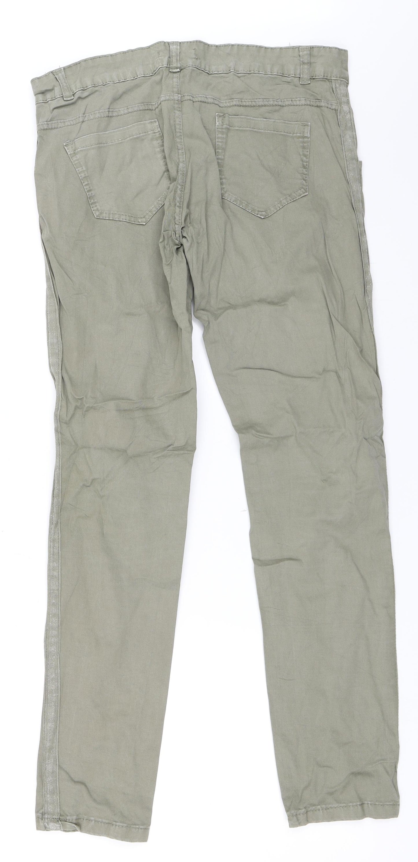 Preworn Womens Green   Straight Jeans Size L L31 in