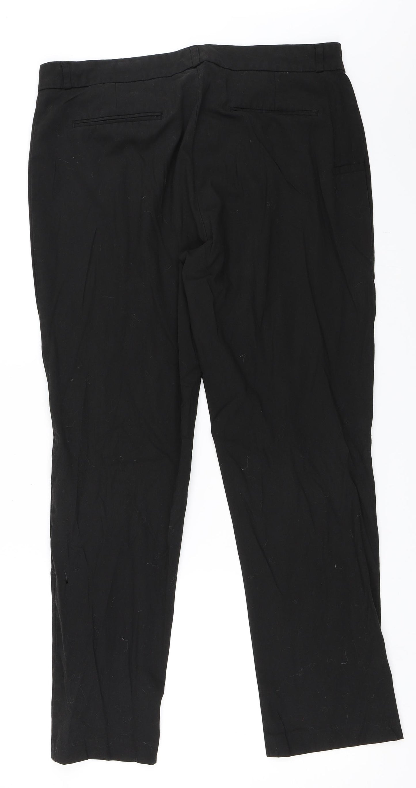 Marks and Spencer Womens Black   Trousers  Size 14 L28 in
