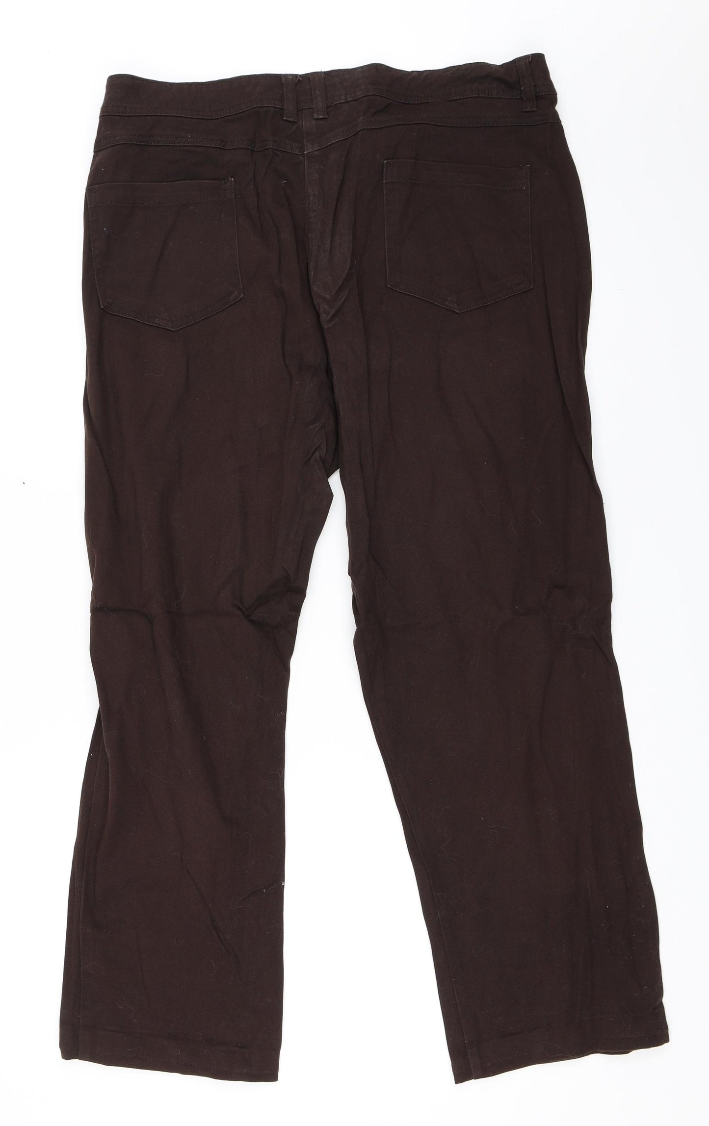 Debenhams Womens Brown   Straight Jeans Size 20 L26 in