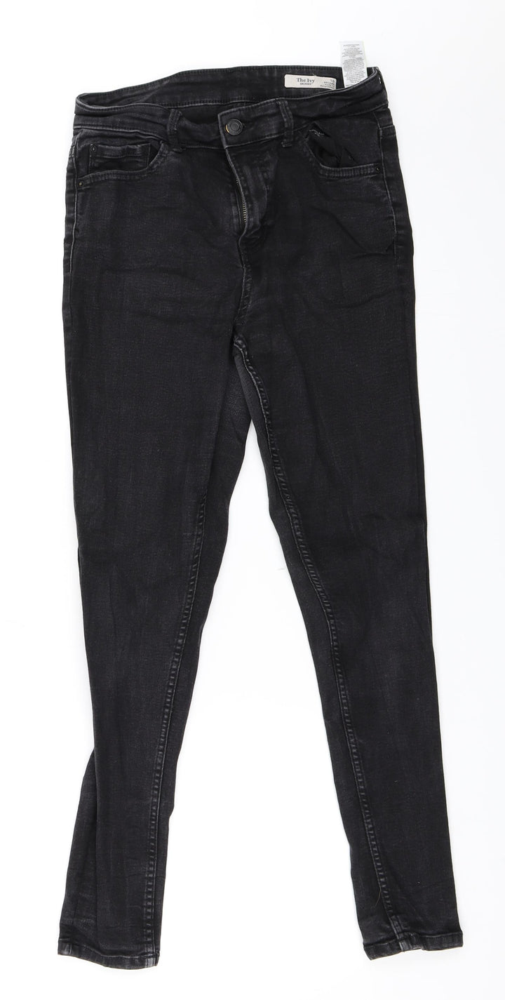 Marks and Spencer Womens Black Denim Skinny Jeans Size 10 L27 in
