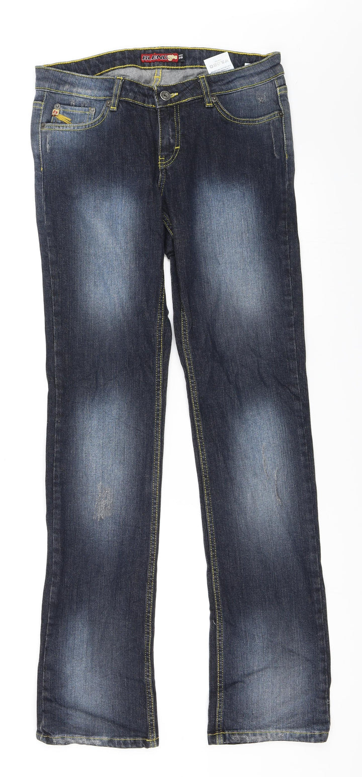 Preworn Womens Blue Denim Straight Jeans Size 29 in L33 in