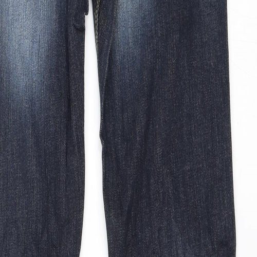 Preworn Womens Blue  Denim Straight Jeans Size 29 in L33 in