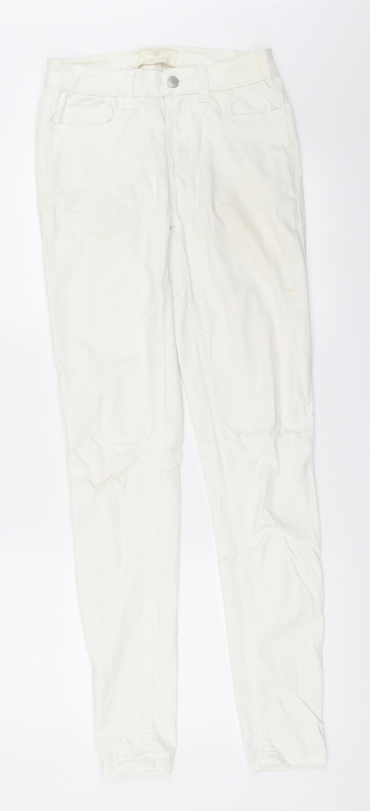 Pieces Womens Ivory Skinny Jeans Size XS L32 in