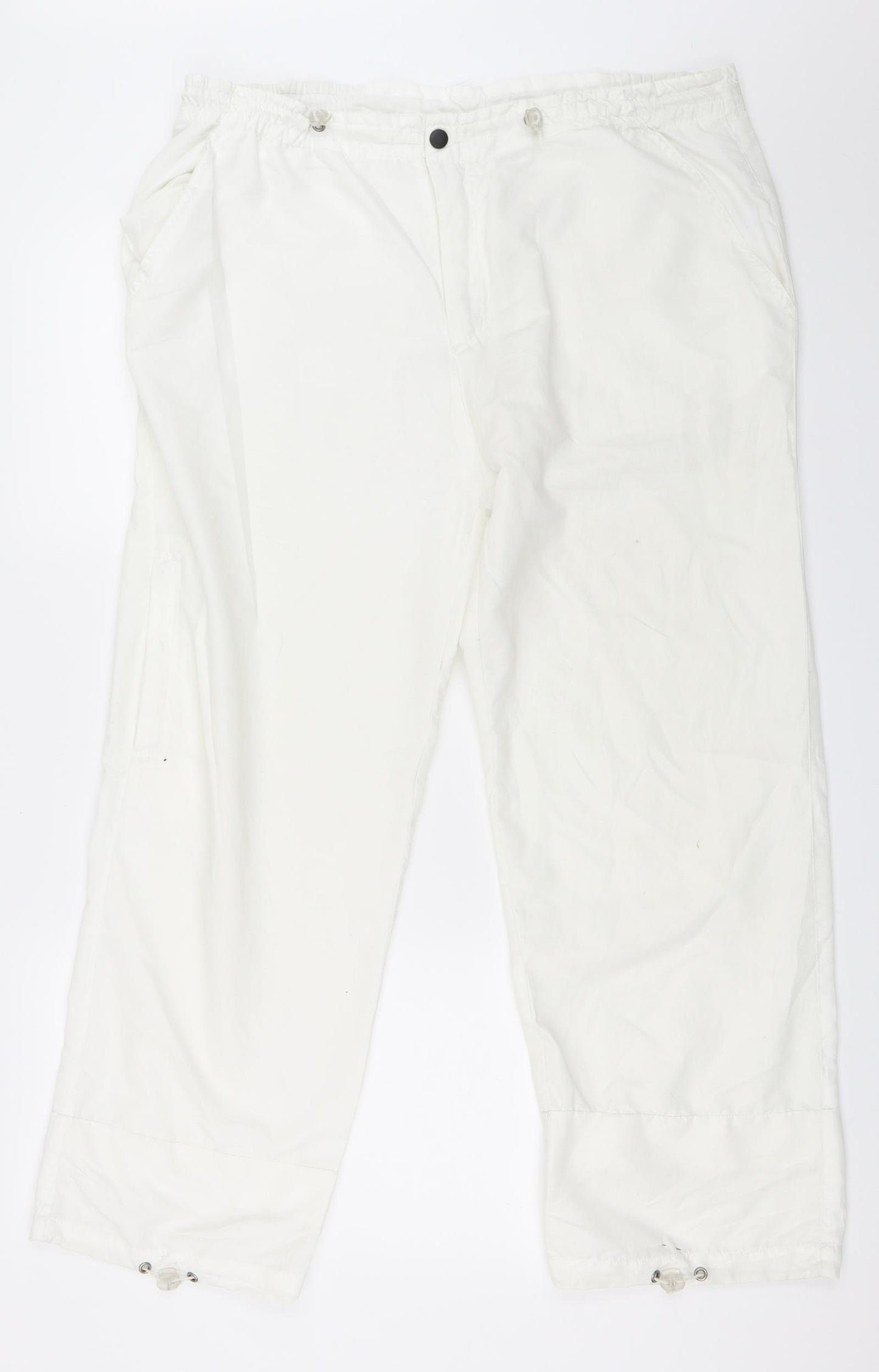CMD Womens White   Sweatpants Trousers Size 44 L27 in