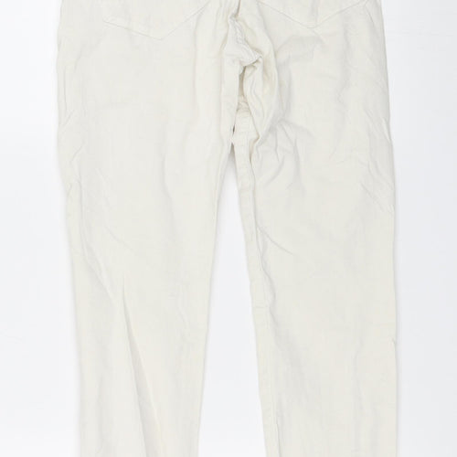 Preworn Womens Ivory   Skinny Jeans Size 34 L26 in