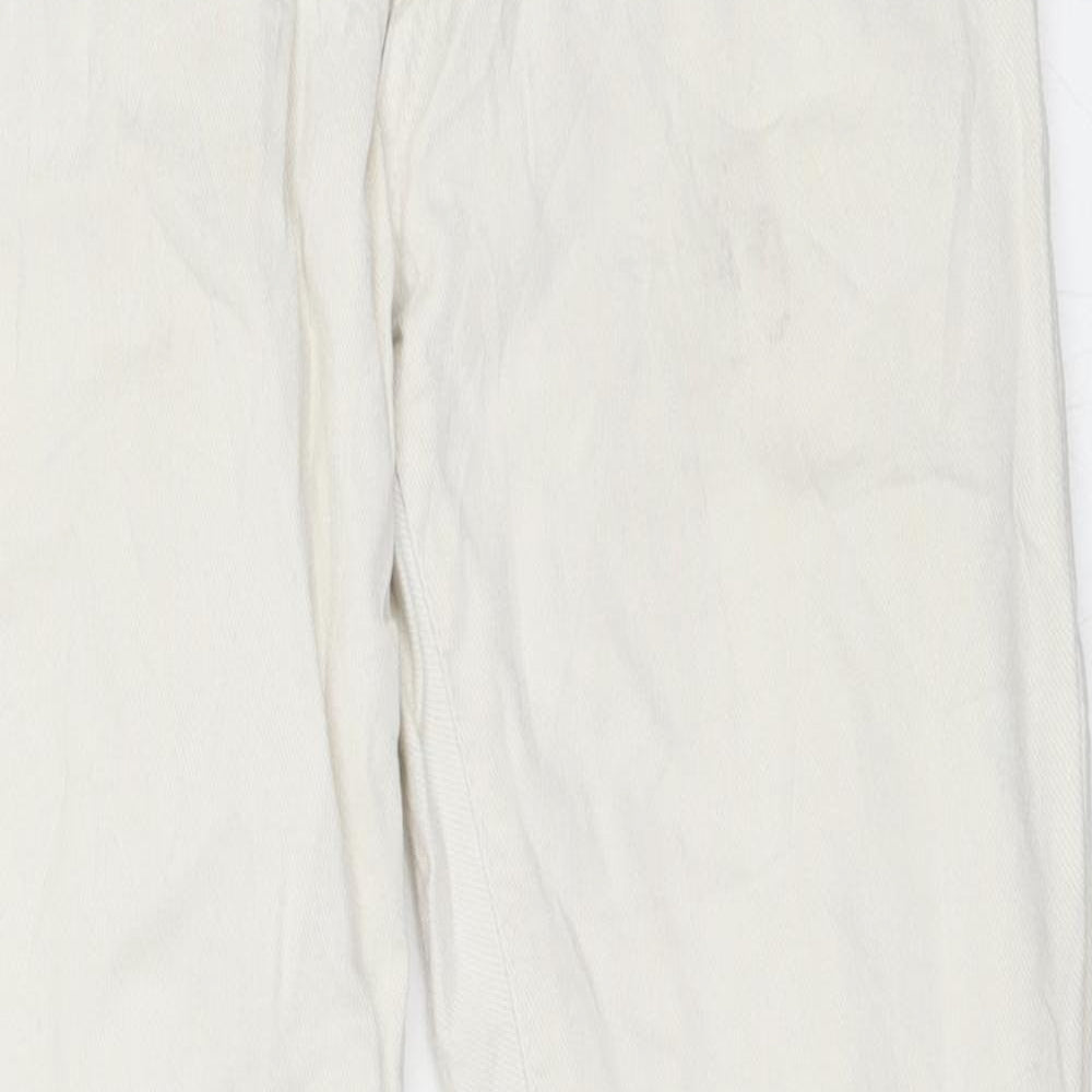 Preworn Womens Ivory   Skinny Jeans Size 34 L26 in
