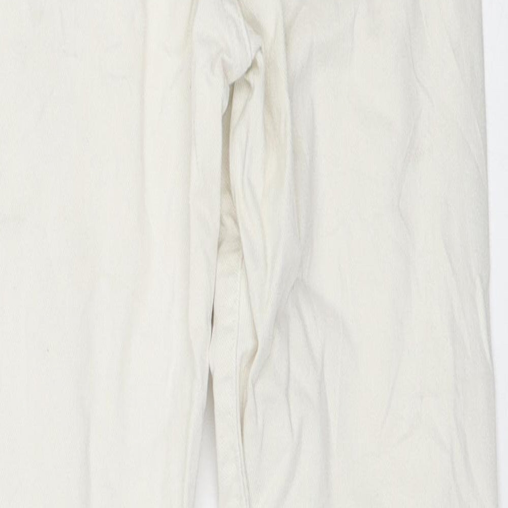 Preworn Womens Ivory   Skinny Jeans Size 34 L26 in