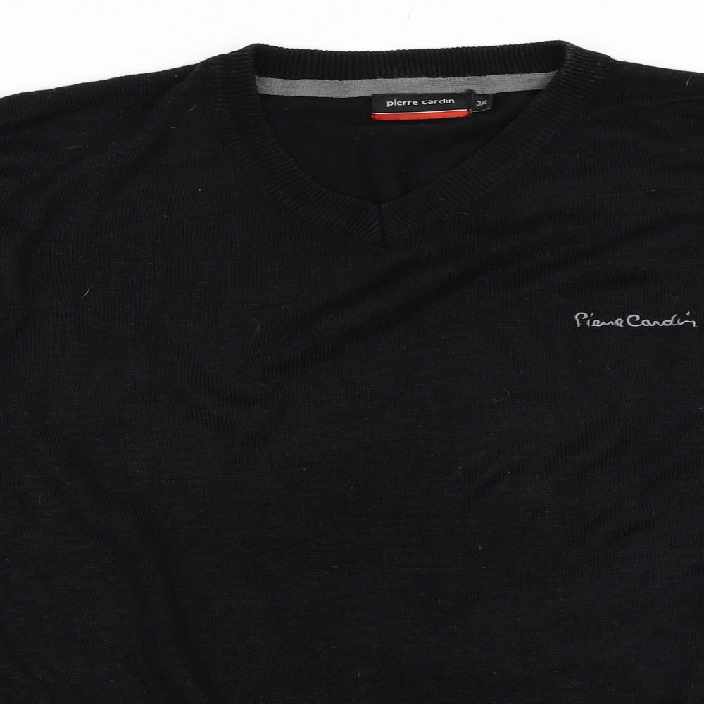 Pierre Cardin Mens Black   Pullover Jumper Size 3XL