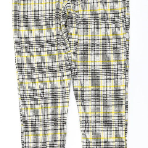 Missi London Womens Yellow   Capri Trousers Size 10 L25 in