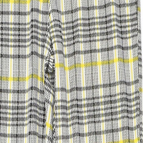 Missi London Womens Yellow   Capri Trousers Size 10 L25 in