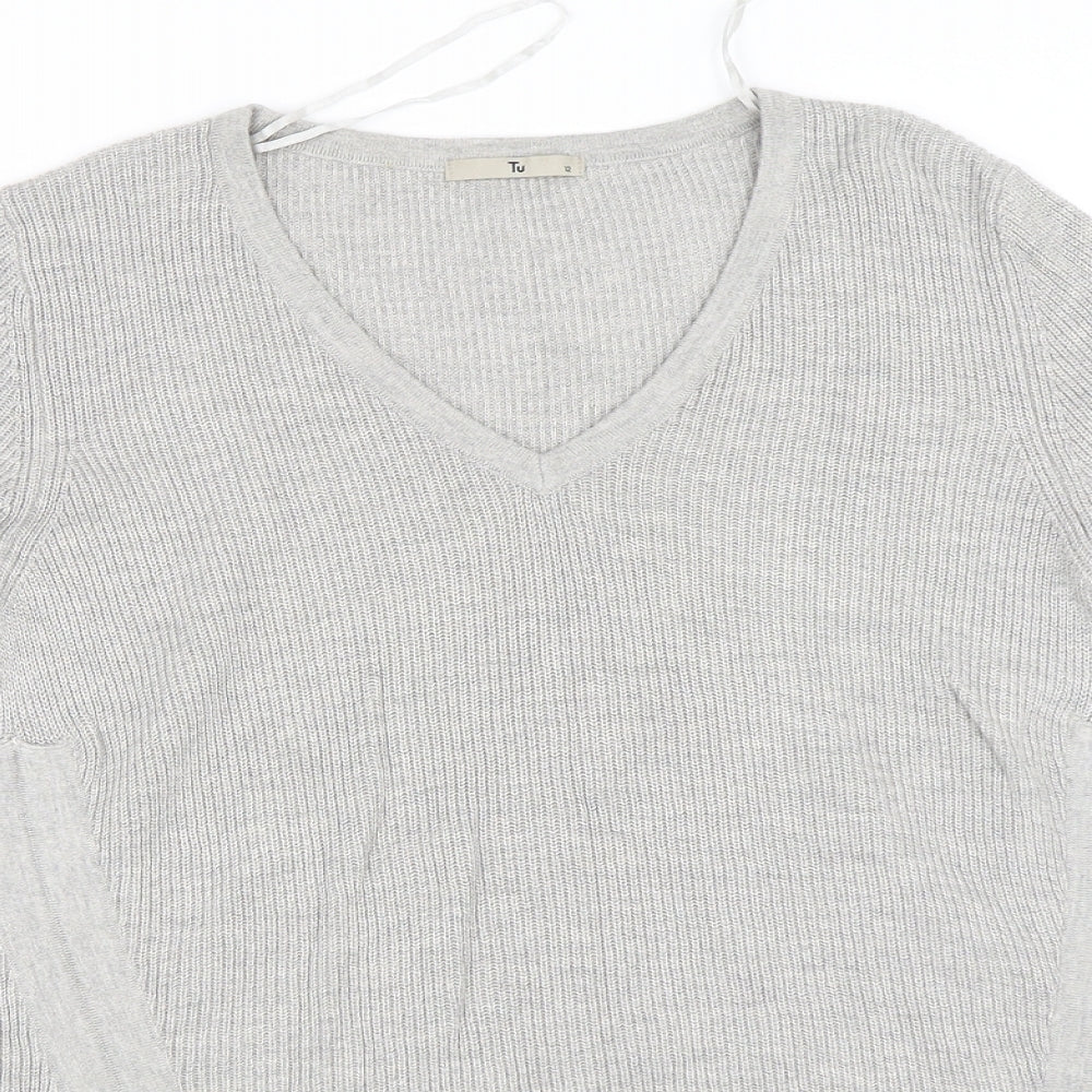TU Womens Grey   Pullover Jumper Size 12