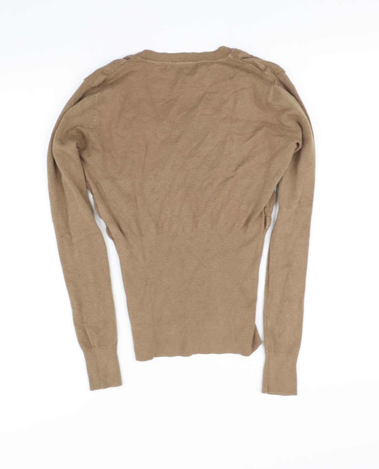 ebelivable Womens Beige   Pullover Jumper Size L