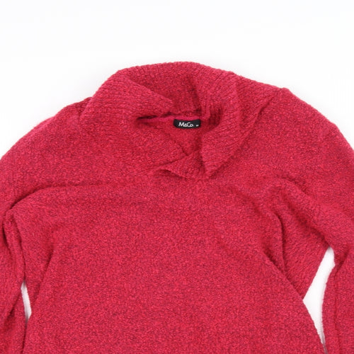 M&Co Womens Pink   Basic Blouse Size M