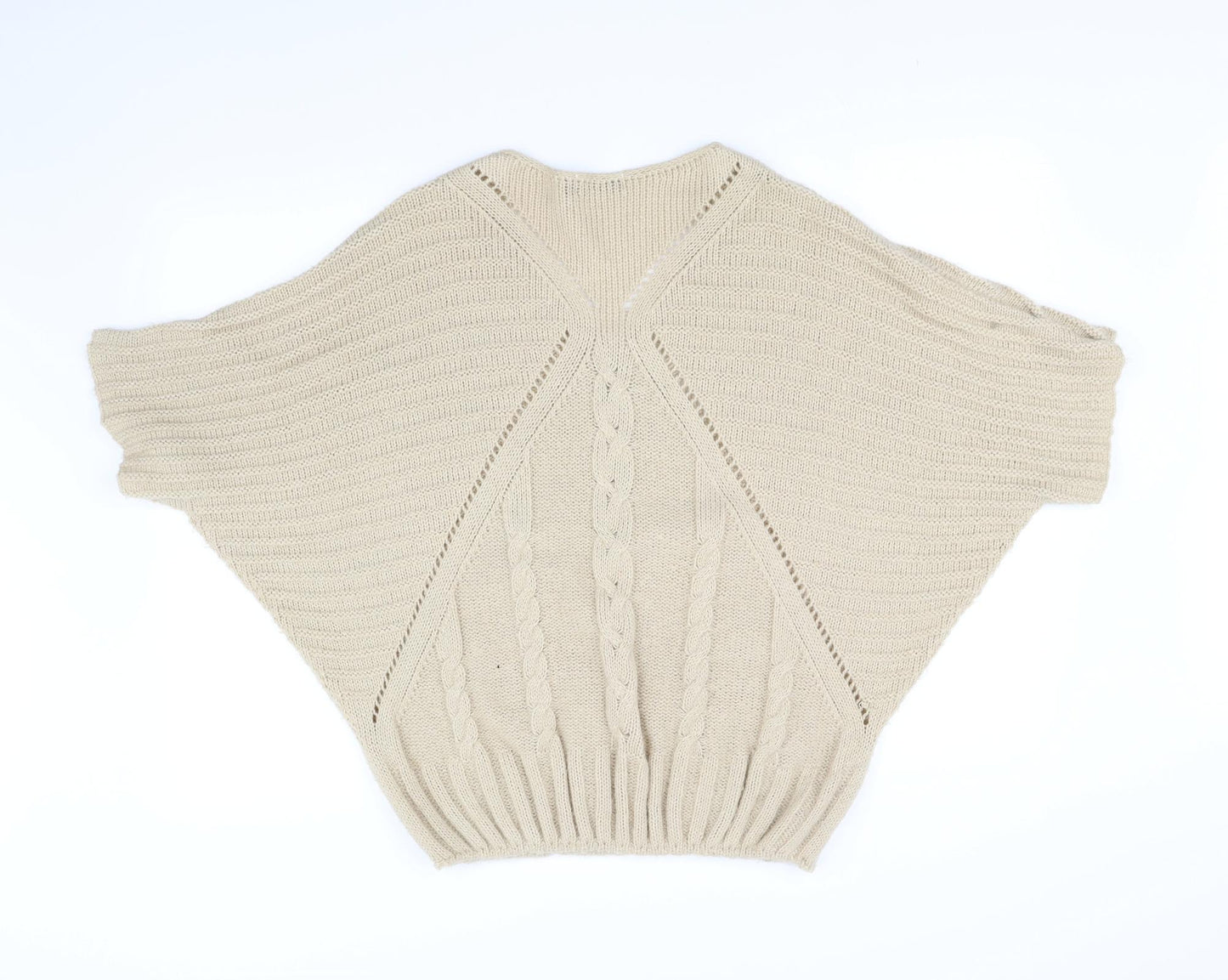 DREAM Womens Beige   Cardigan Jumper Size M