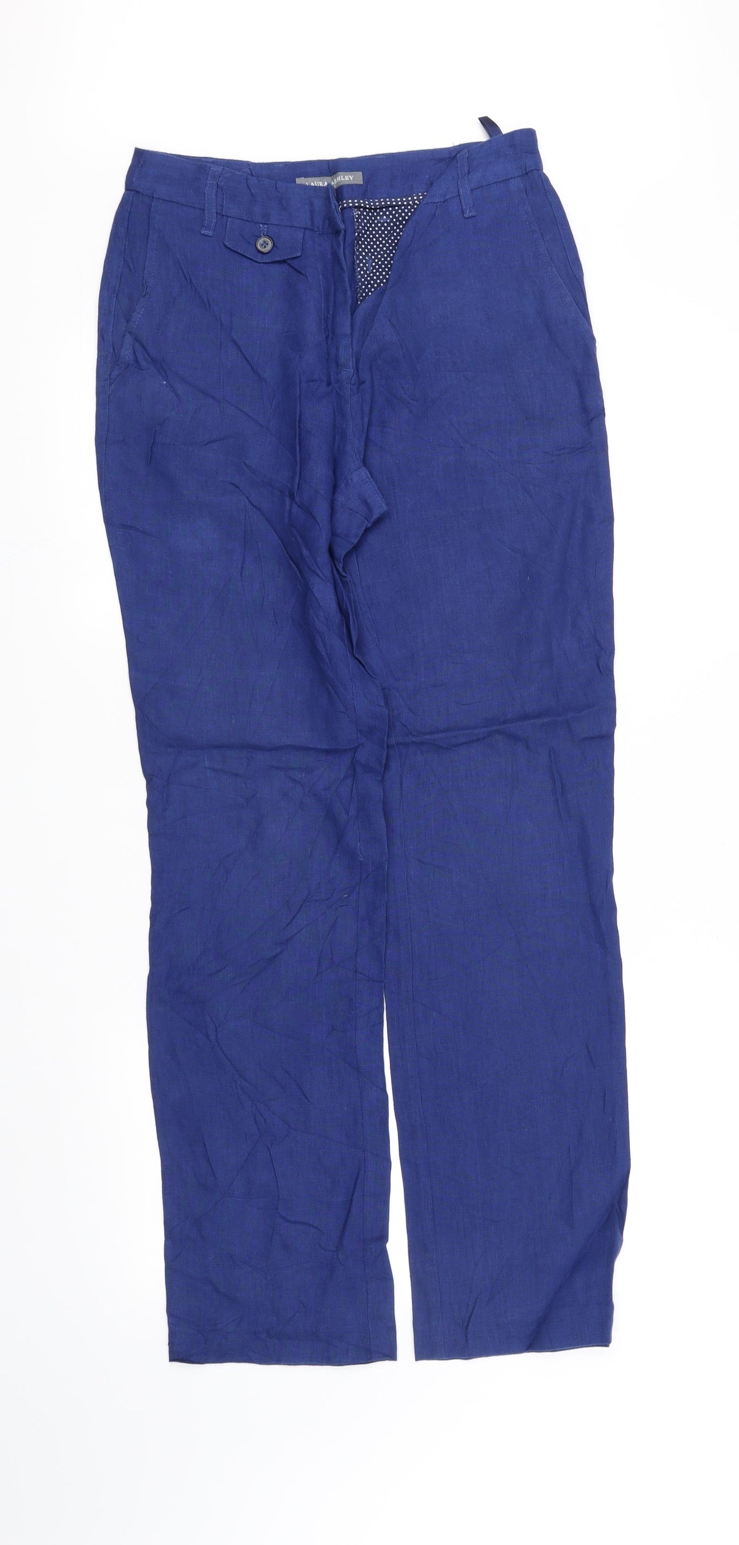 Laura Ashley Womens Blue   Trousers  Size 8 L34 in