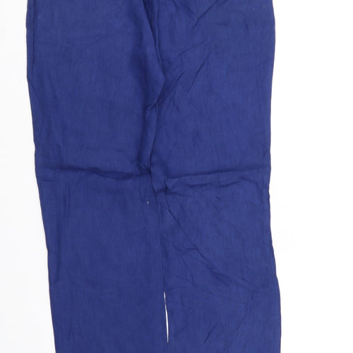 Laura Ashley Womens Blue   Trousers  Size 8 L34 in