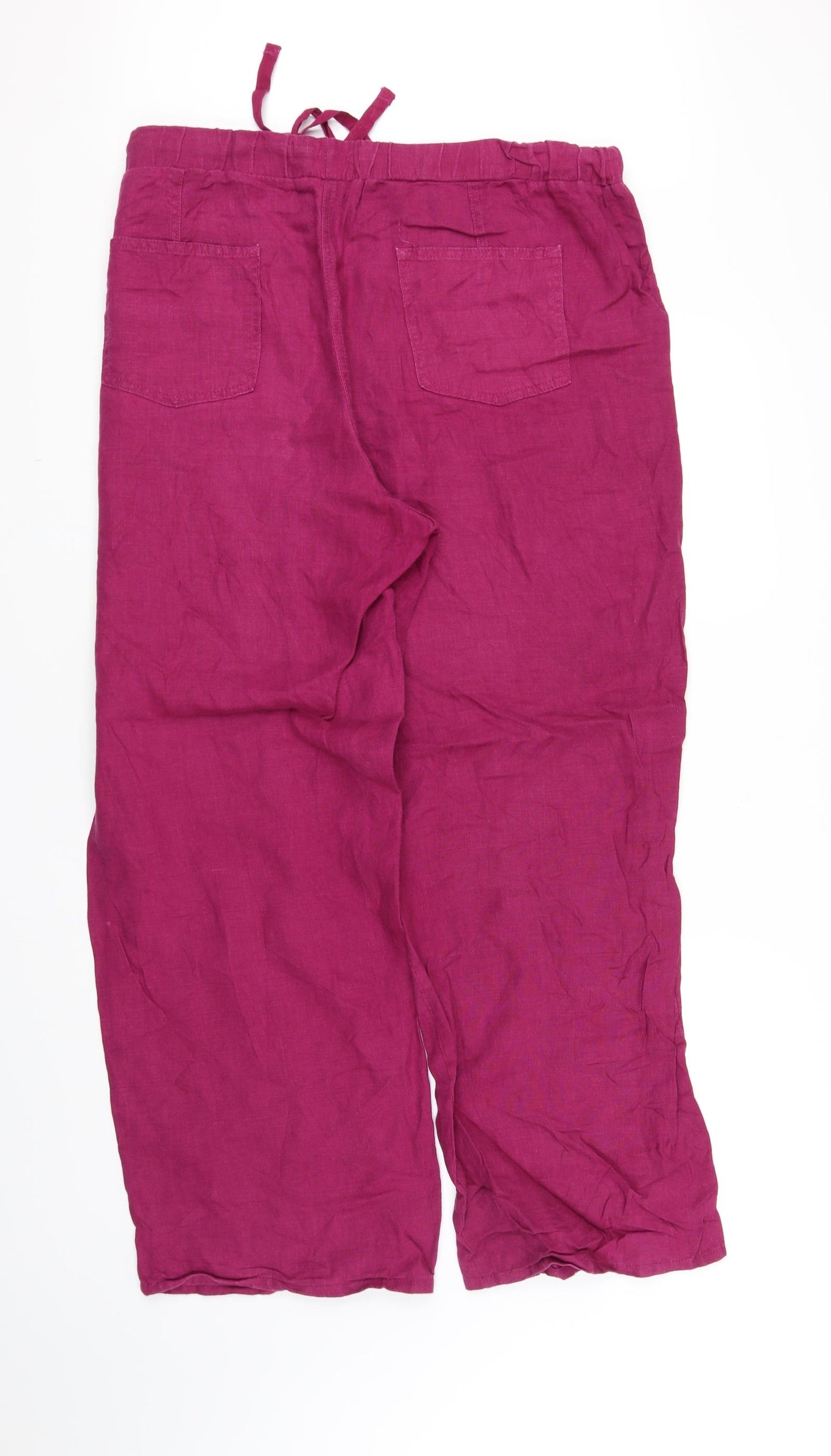 m&s Womens Pink   Trousers  Size 18 L33 in