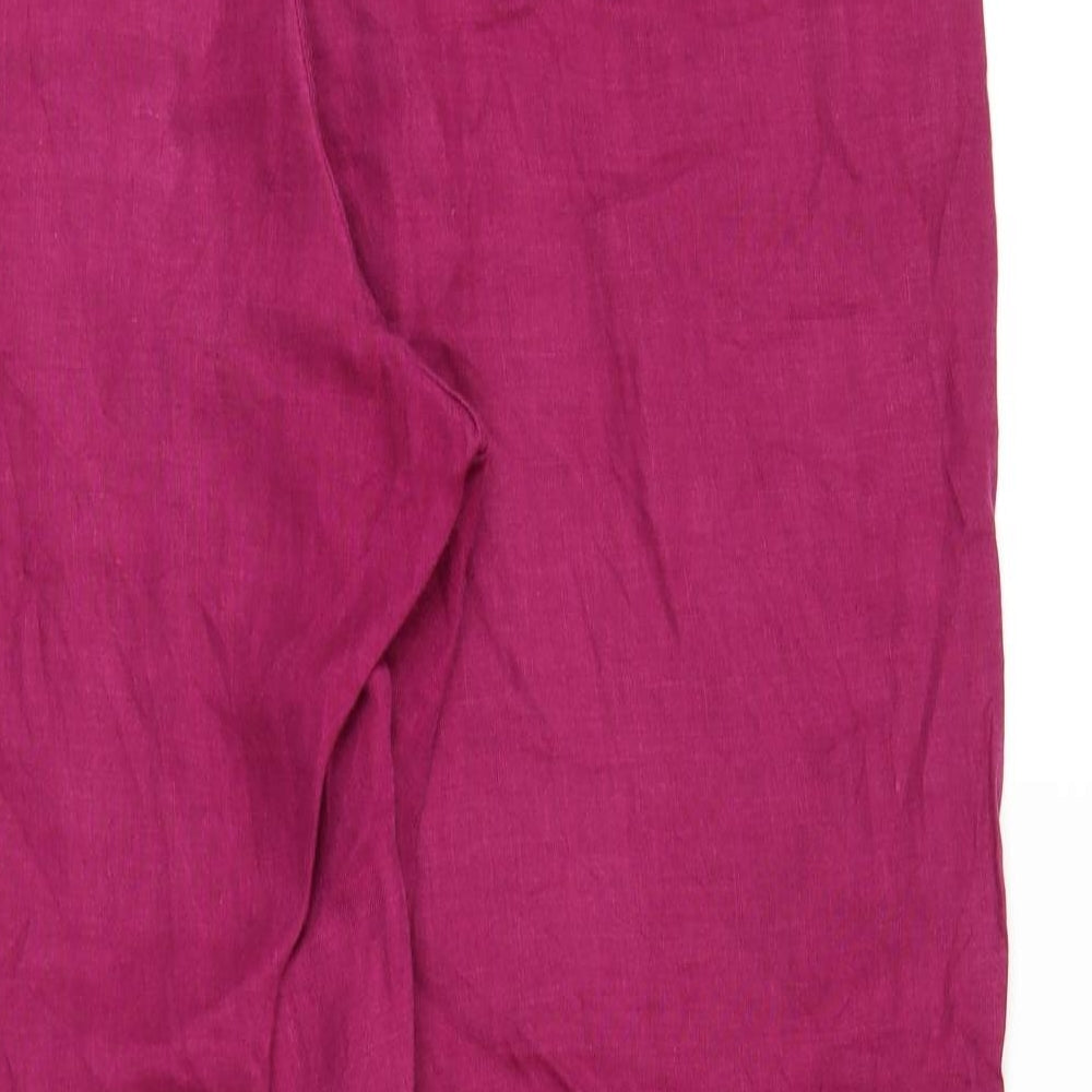 m&s Womens Pink   Trousers  Size 18 L33 in