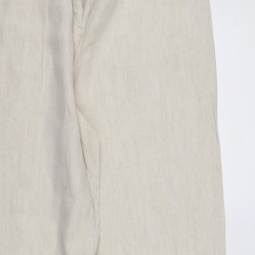 Marks and Spencer Womens Beige   Trousers  Size 16 L37 in