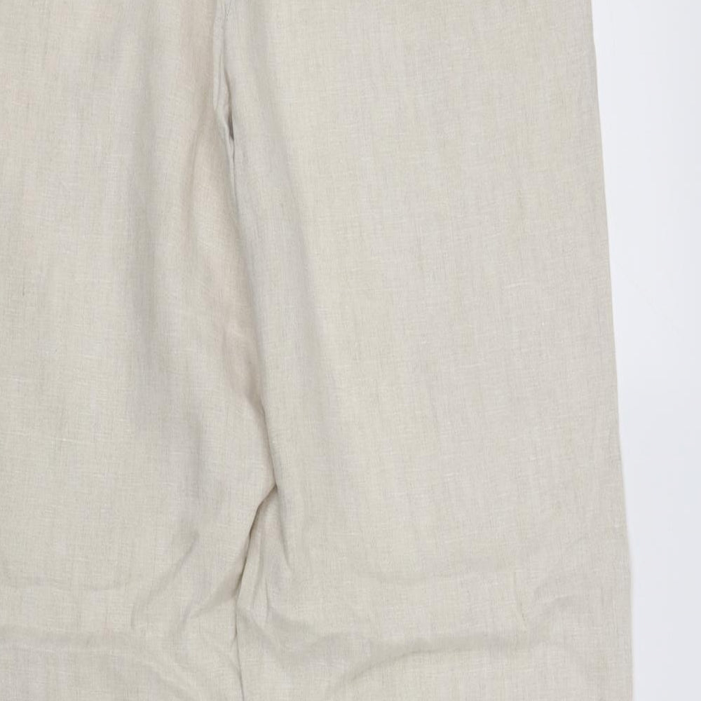 Marks and Spencer Womens Beige   Trousers  Size 16 L37 in