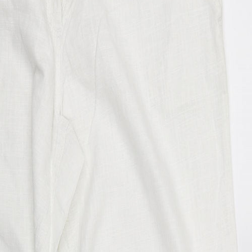 Parralel Womens White   Sweatpants Trousers Size 14 L34 in