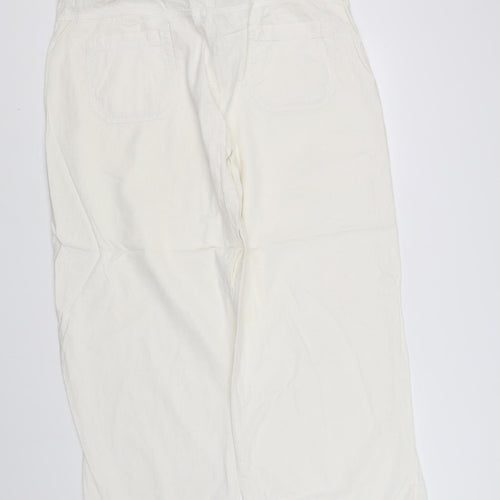 pre worn Womens White   Trousers  Size 20 L32.5 in