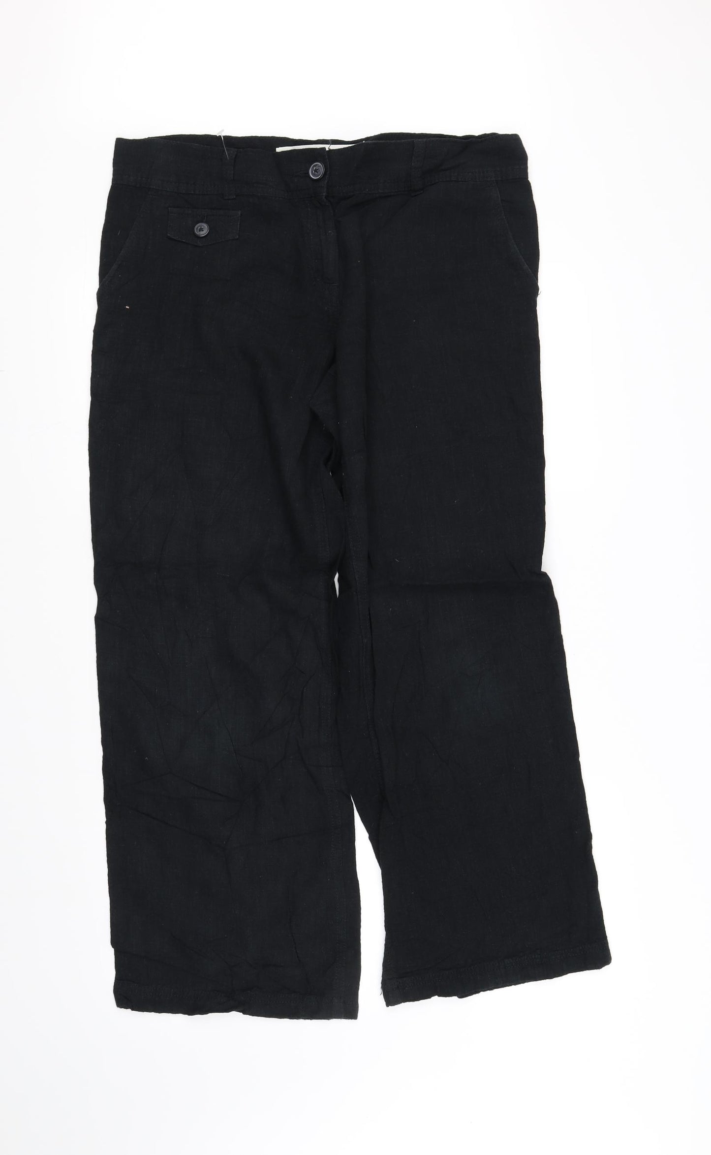 Parralel Womens Black   Trousers  Size 14 L31 in