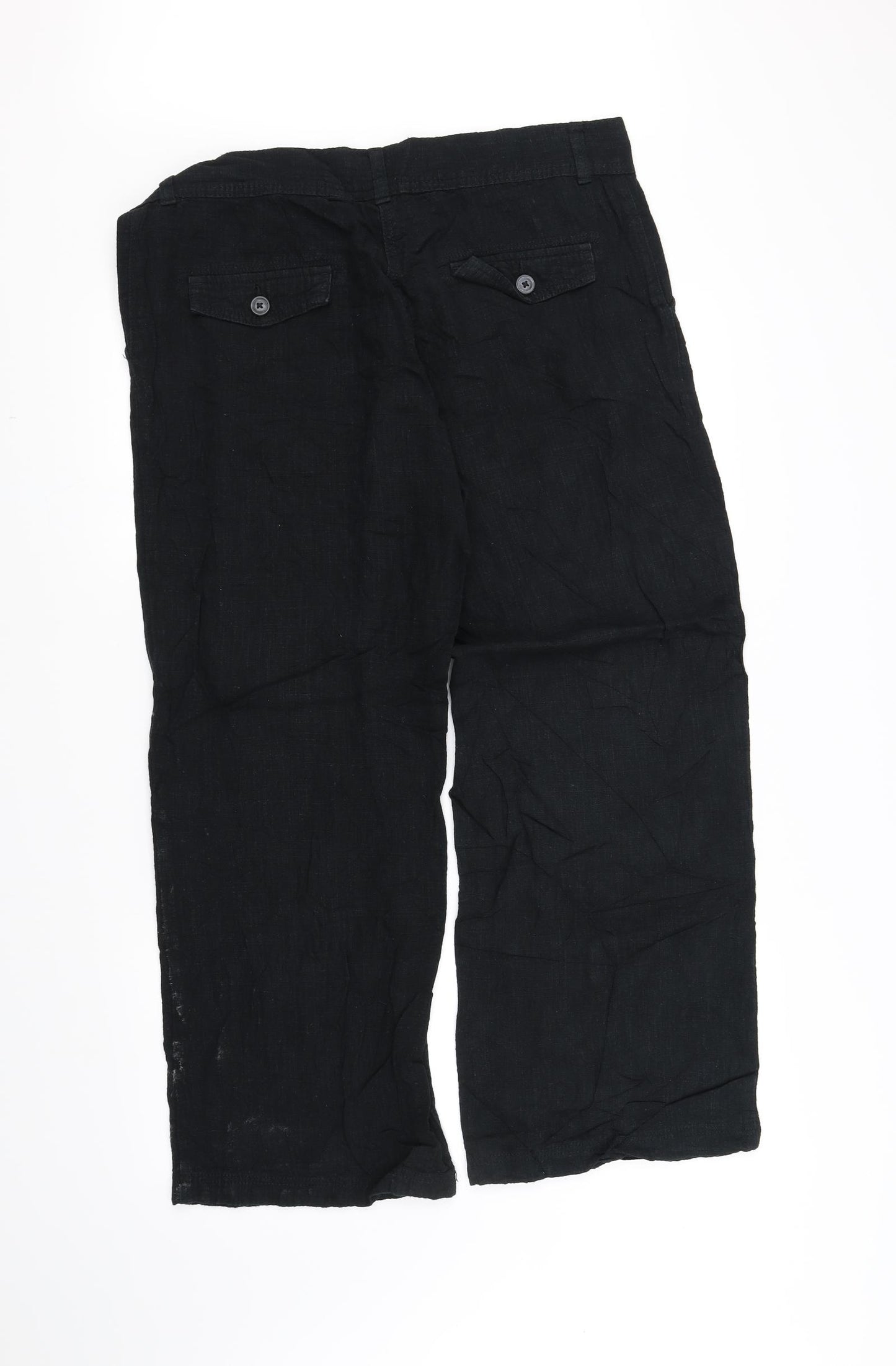 Parralel Womens Black   Trousers  Size 14 L31 in