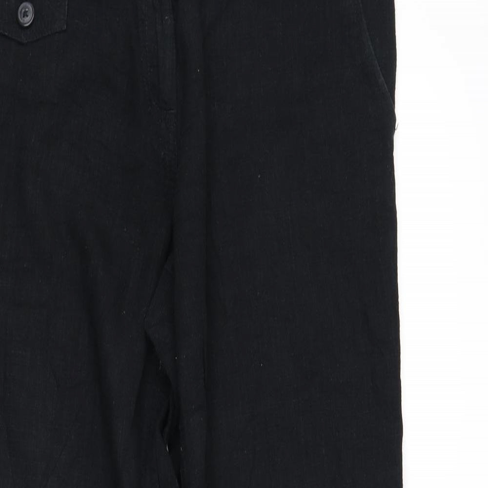 Parralel Womens Black   Trousers  Size 14 L31 in