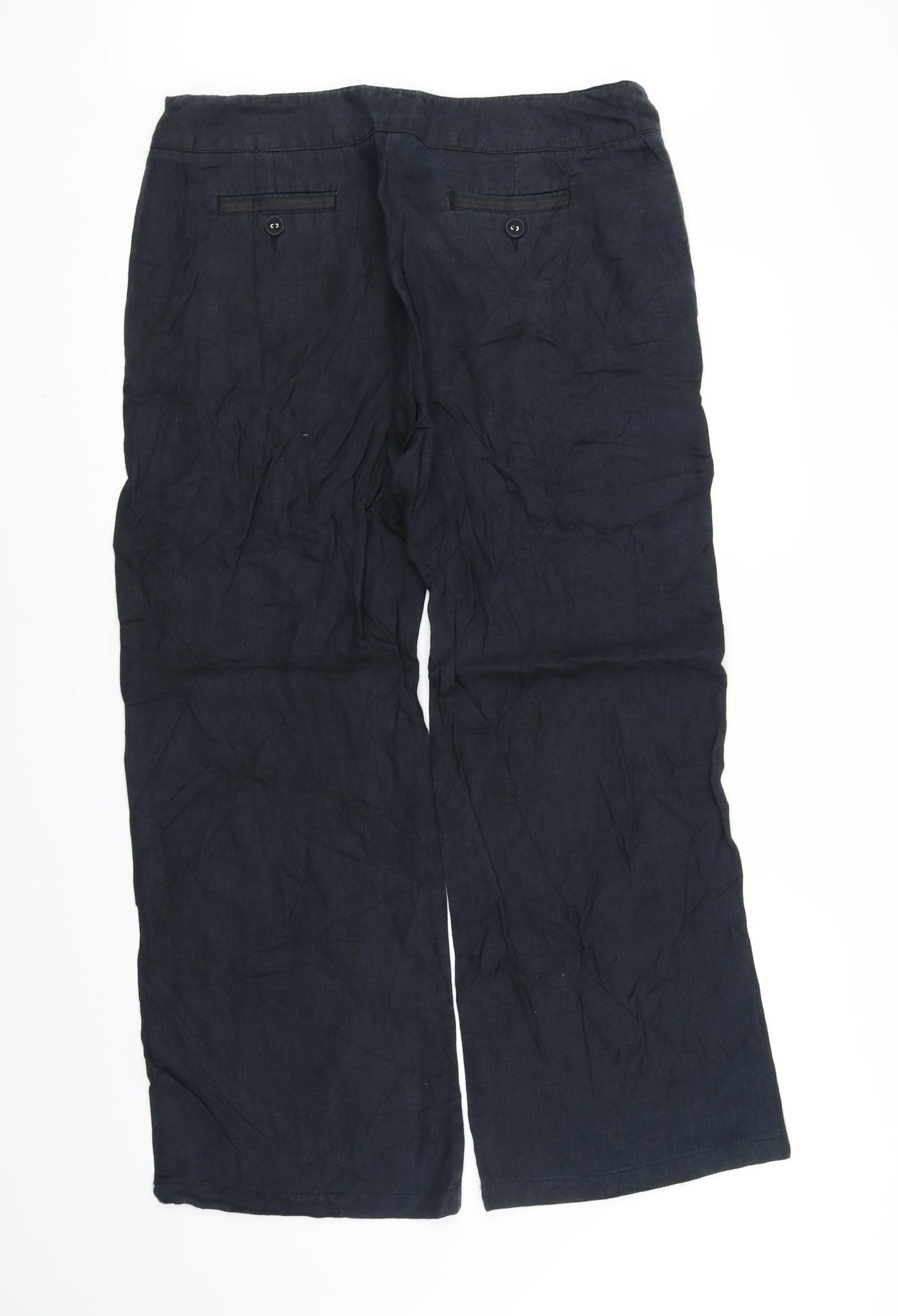 Per Una Womens Black   Trousers  Size 12 L32 in