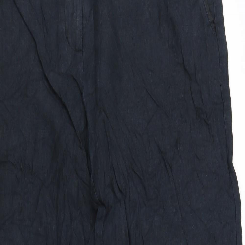 Per Una Womens Black   Trousers  Size 12 L32 in