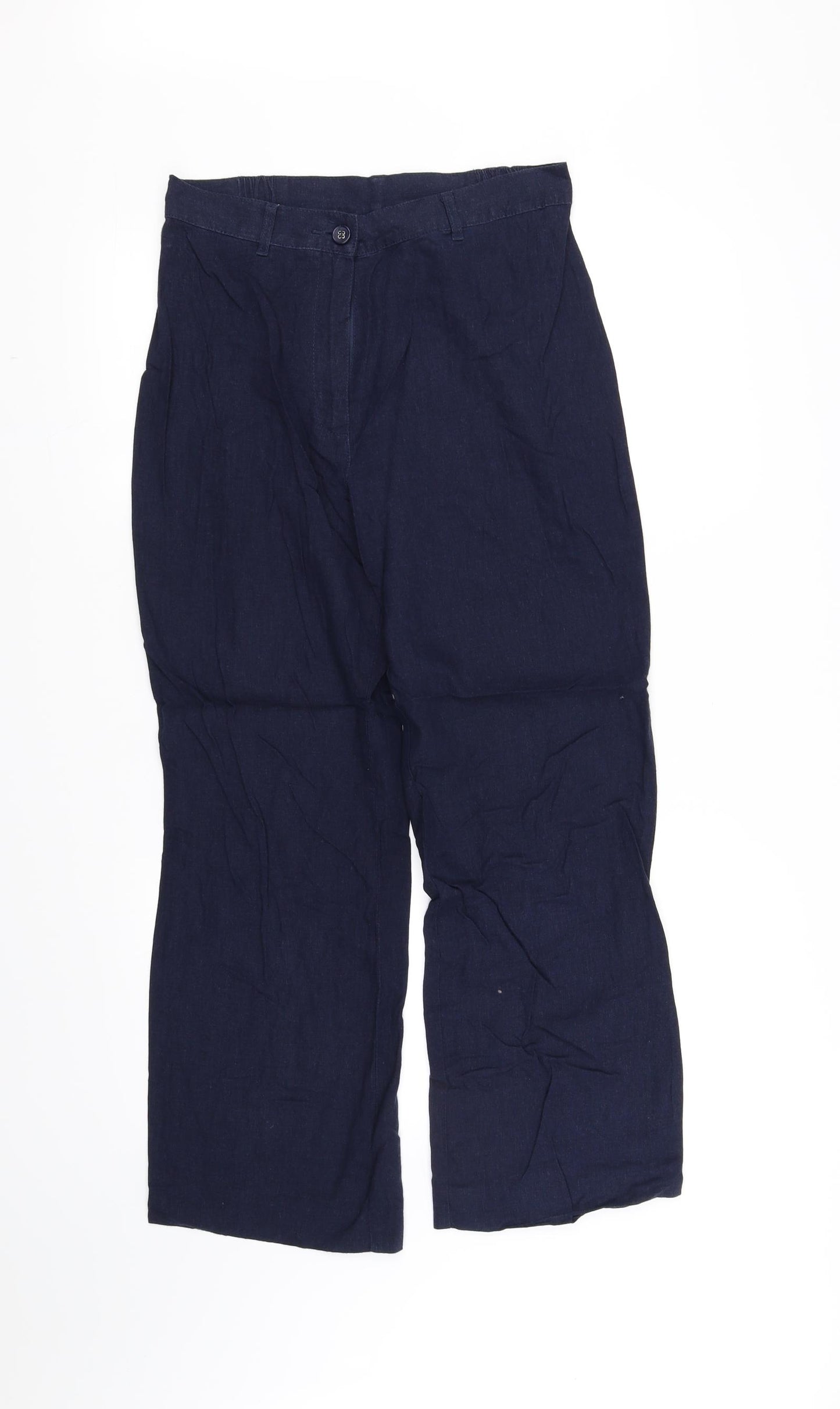 m&s Womens Blue   Trousers  Size 14 L31 in