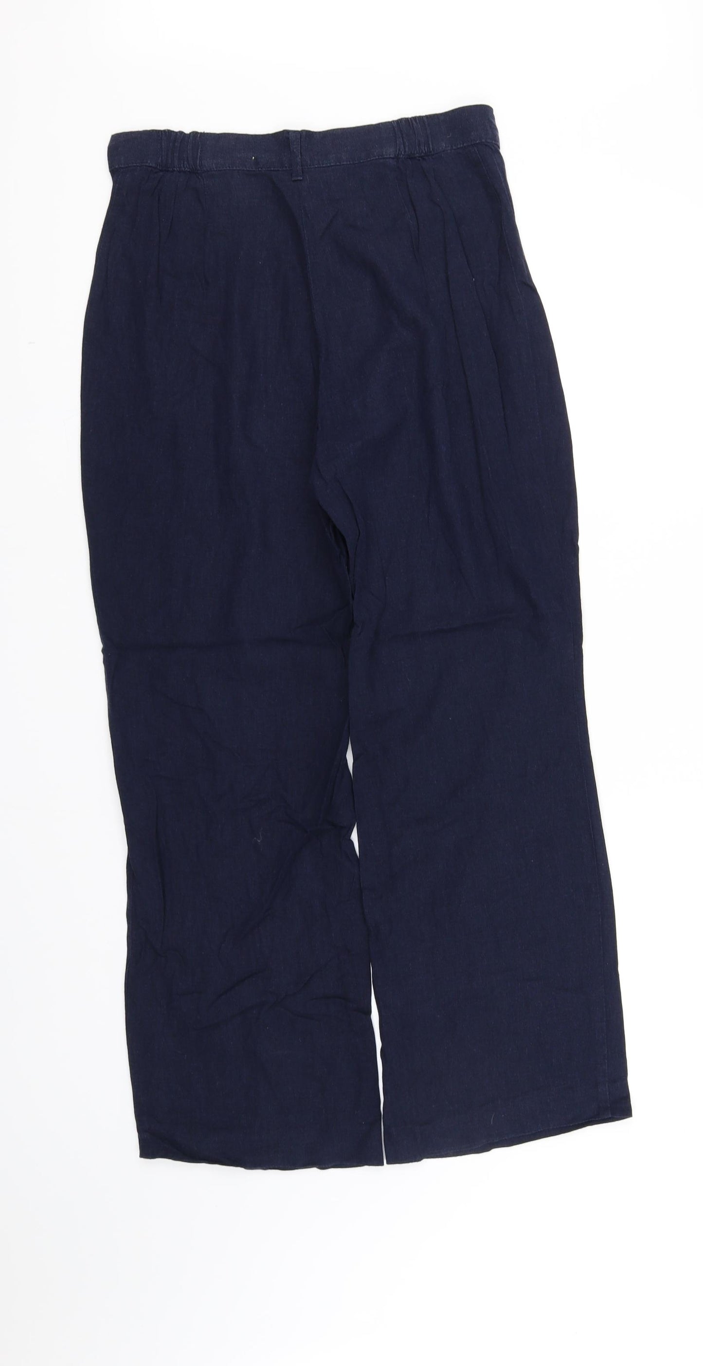 m&s Womens Blue   Trousers  Size 14 L31 in