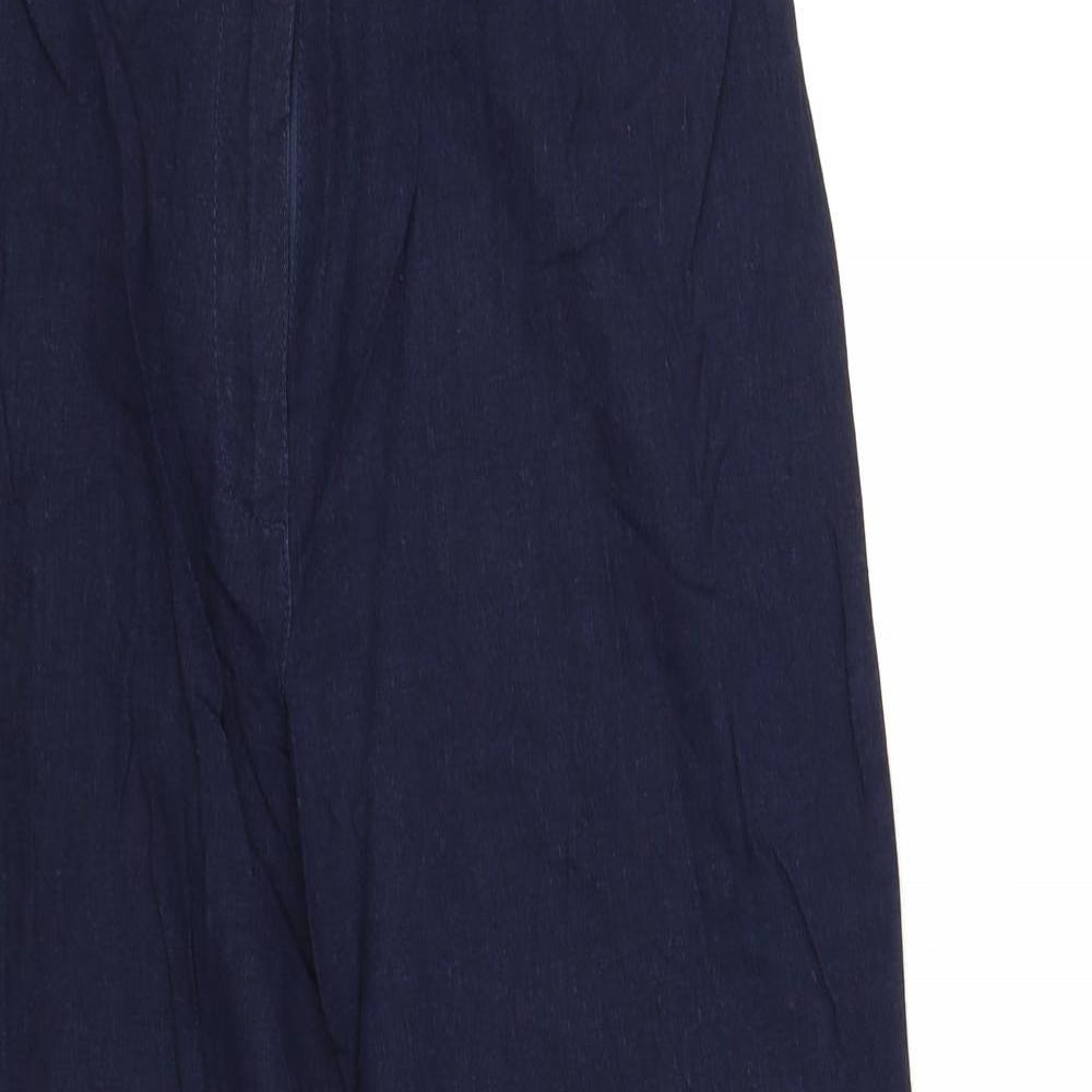 m&s Womens Blue   Trousers  Size 14 L31 in