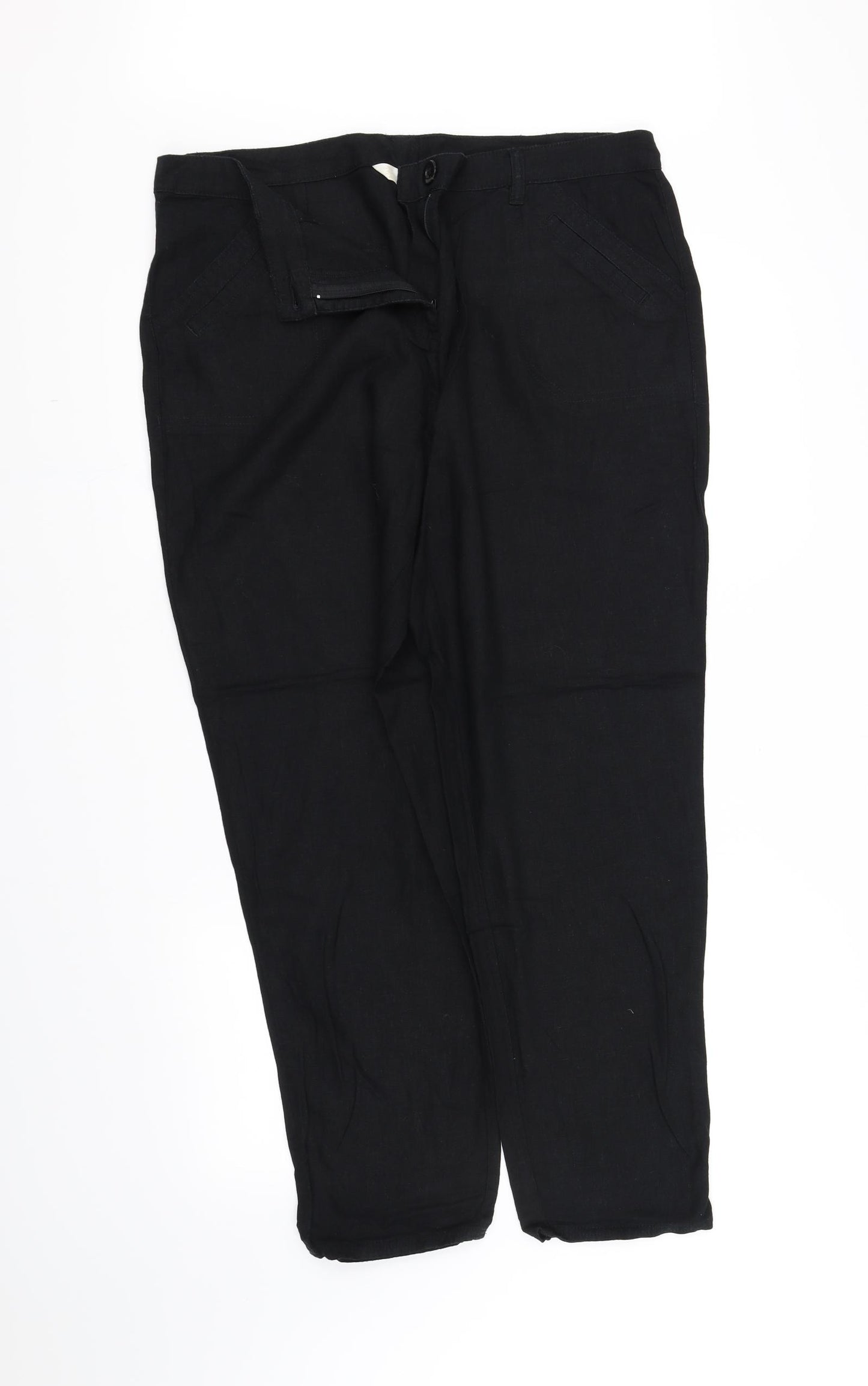 BHS Womens Black   Trousers  Size 14 L32 in