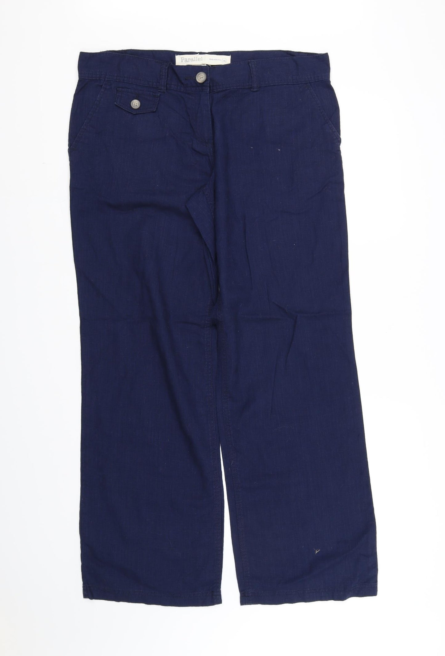 pararella Womens Blue   Trousers  Size 14 L32 in