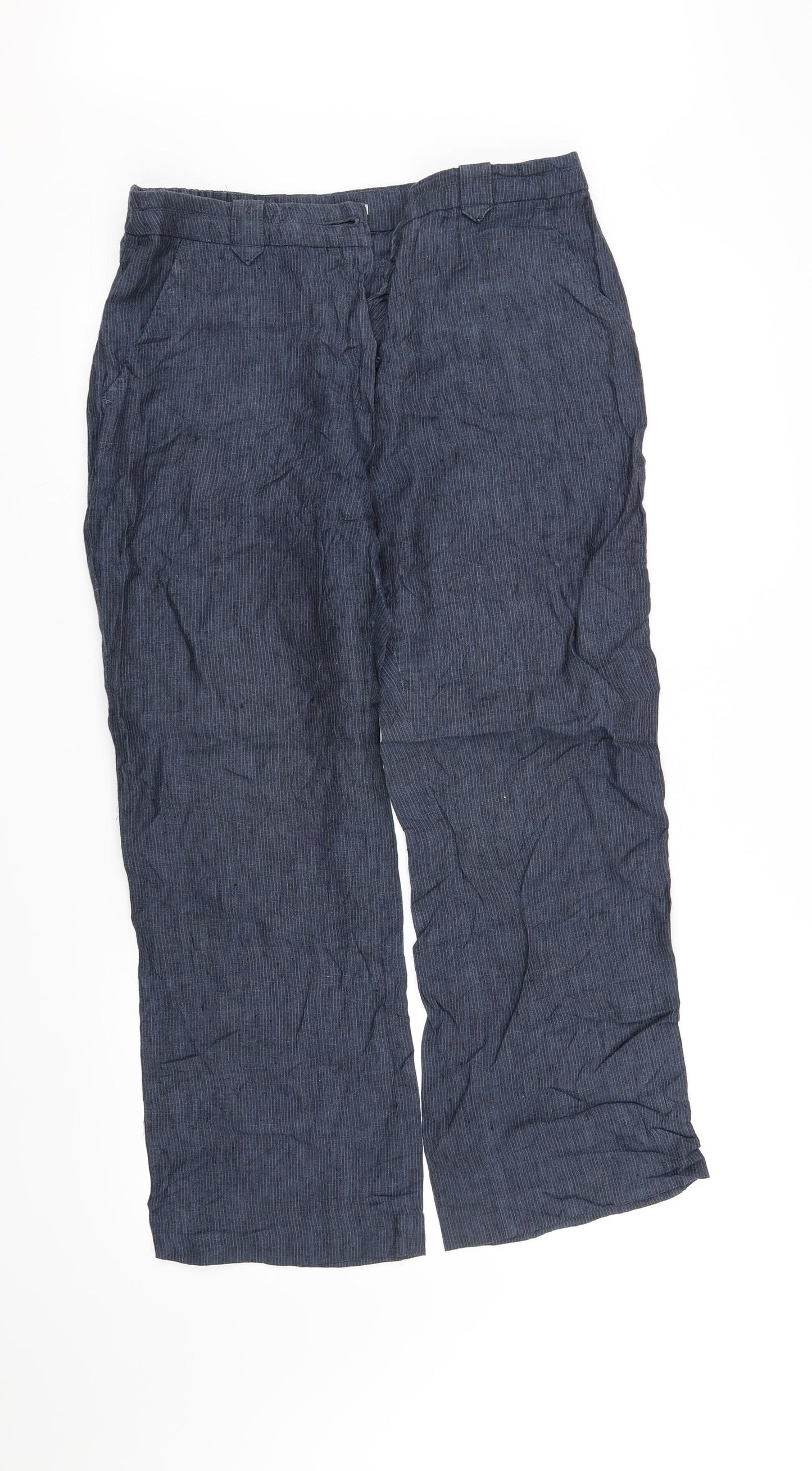 m&s Womens Blue   Trousers  Size 14 L29 in