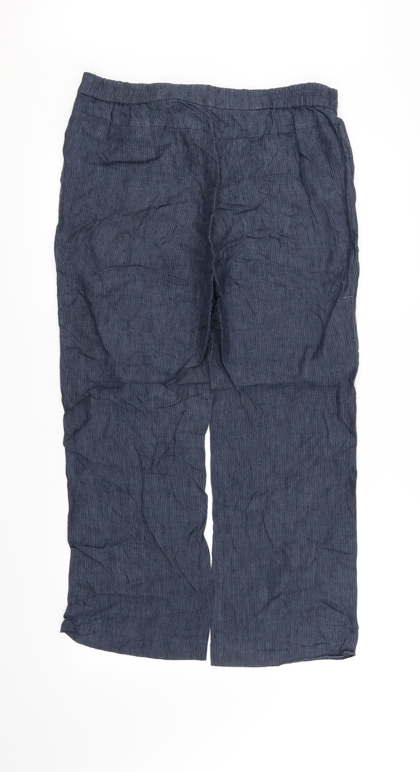 m&s Womens Blue   Trousers  Size 14 L29 in