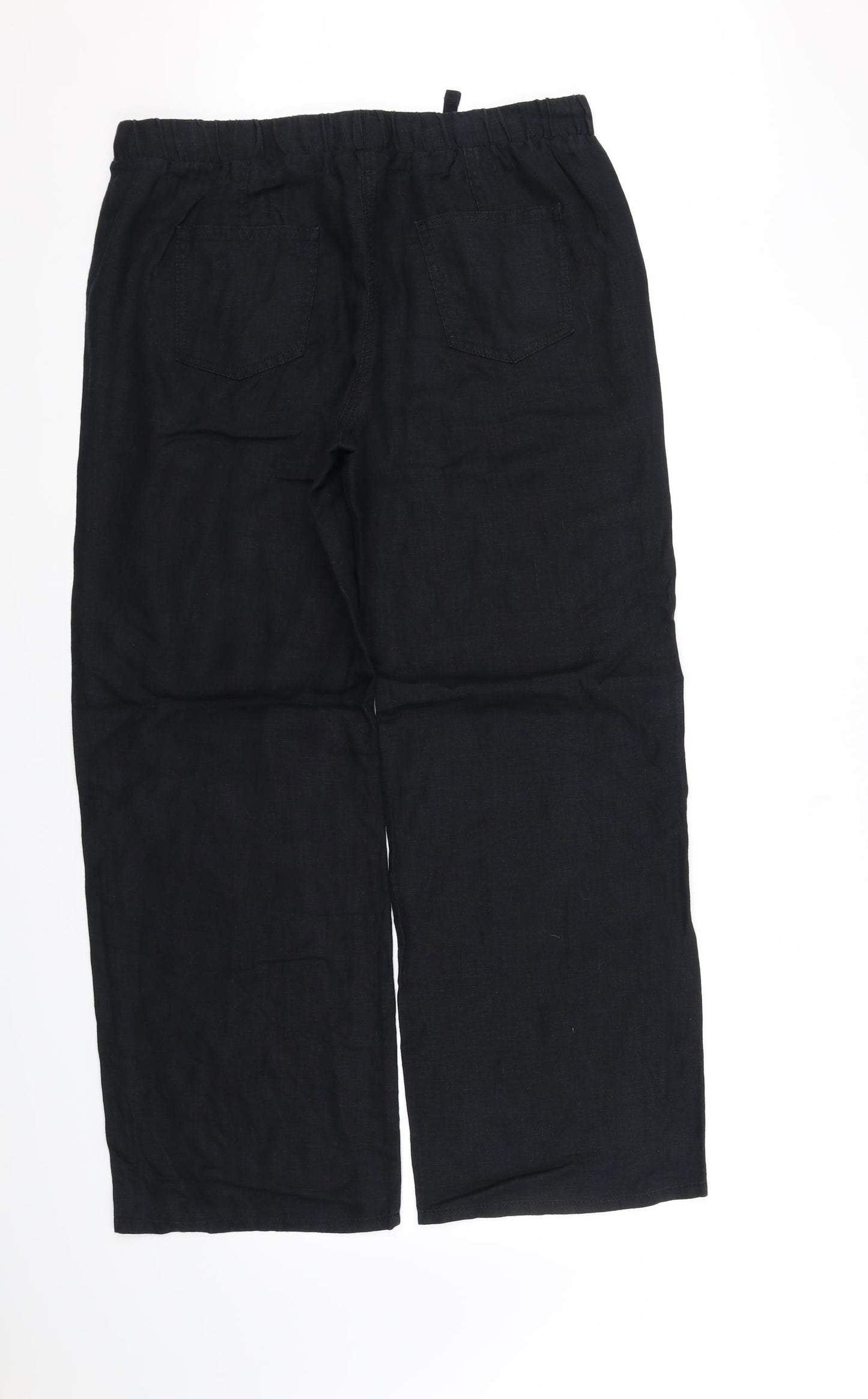 m&s Womens Black   Trousers  Size 14 L32 in