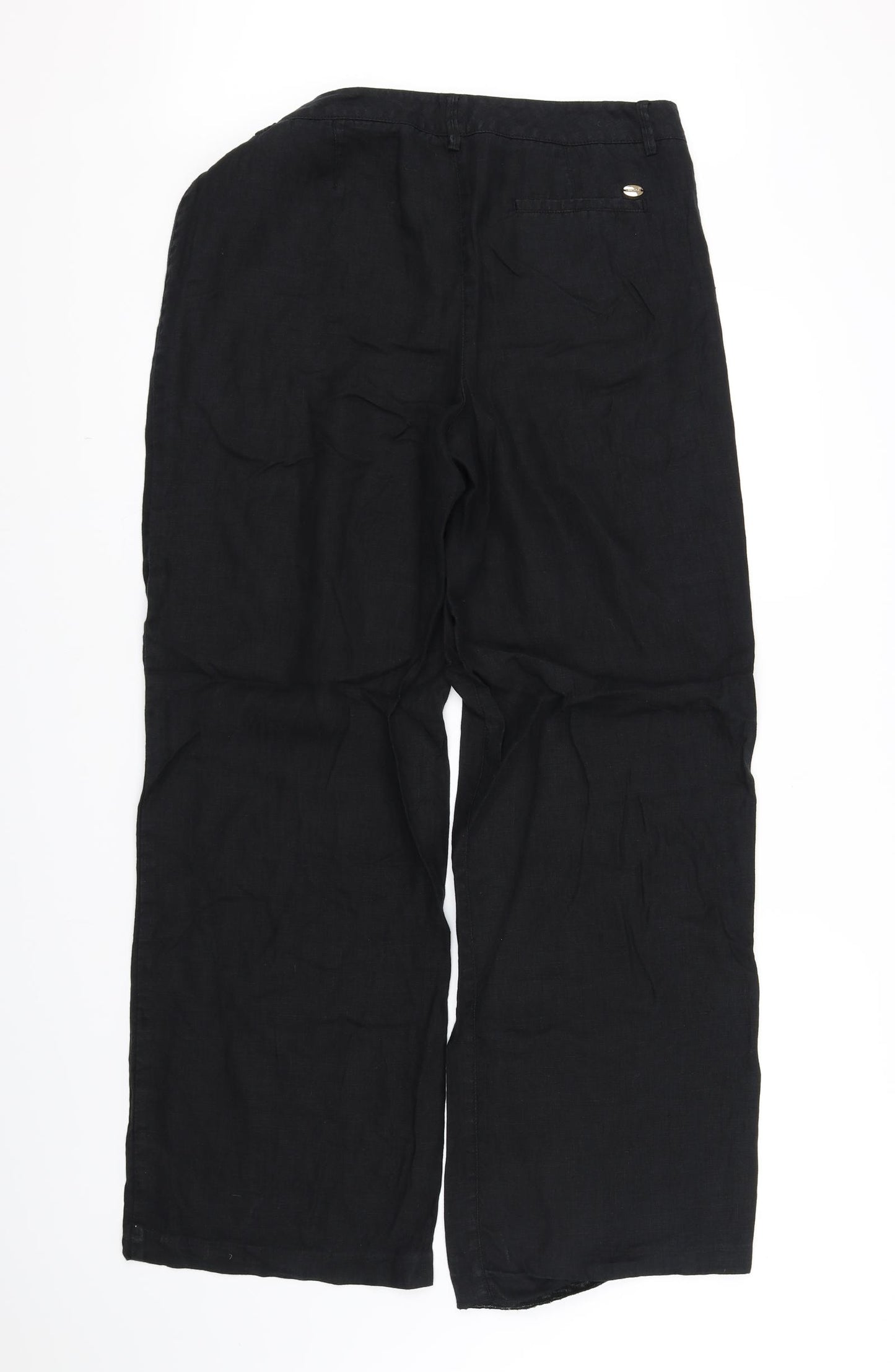 Per Una Womens Black   Trousers  Size 14 L34 in