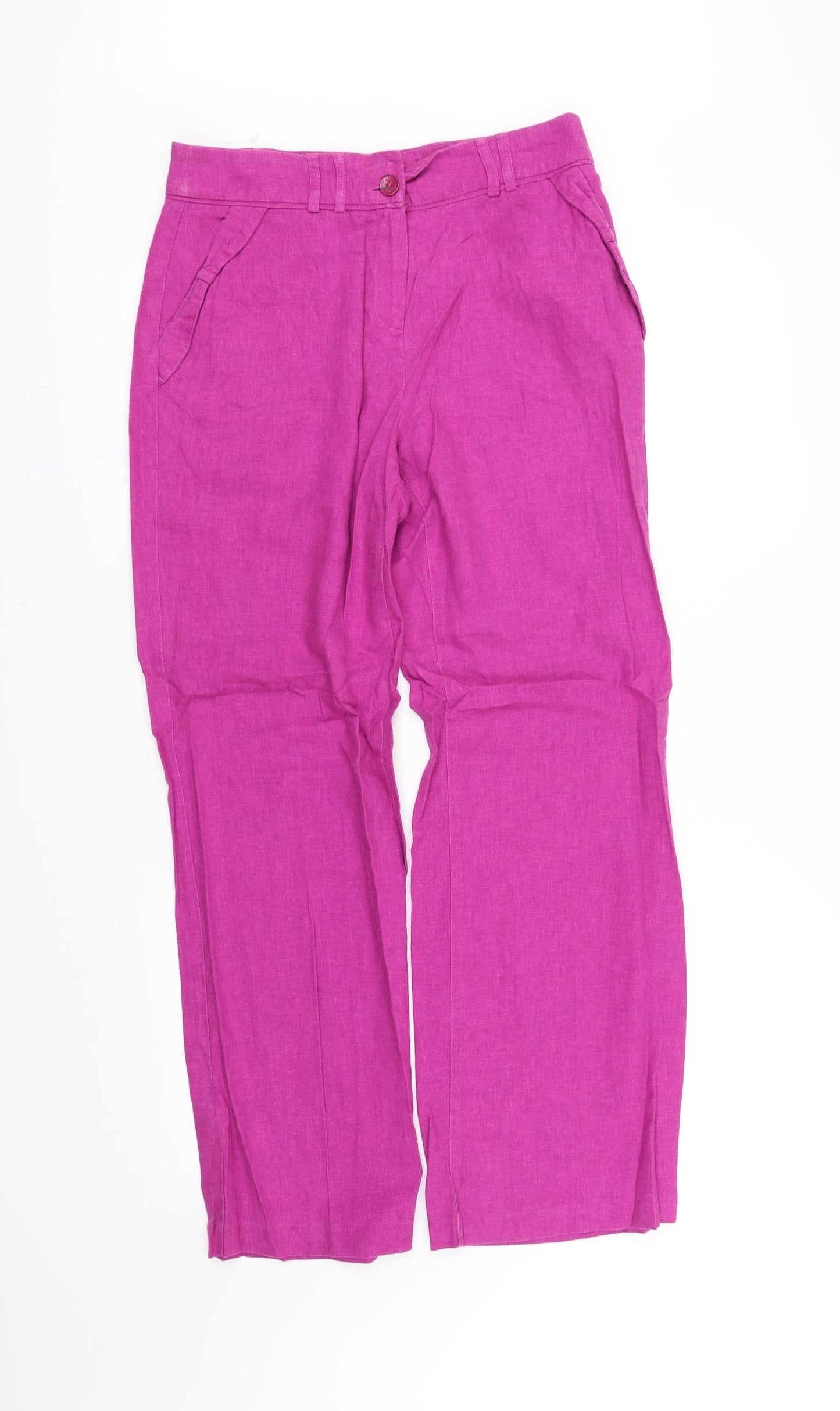 Per Una Womens Pink   Trousers  Size 10 L33 in