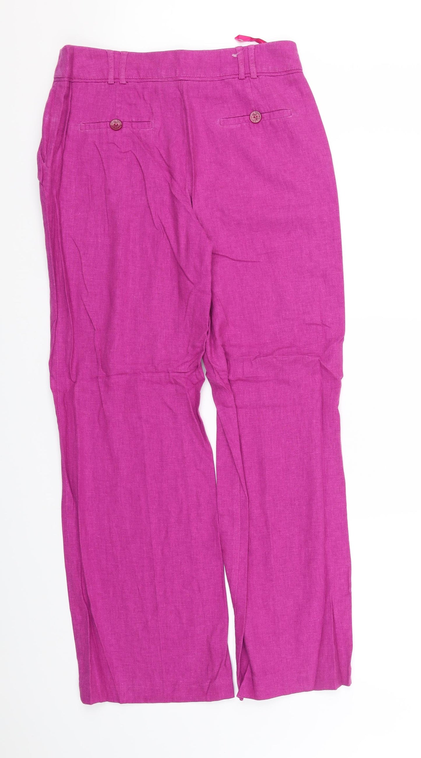 Per Una Womens Pink   Trousers  Size 10 L33 in