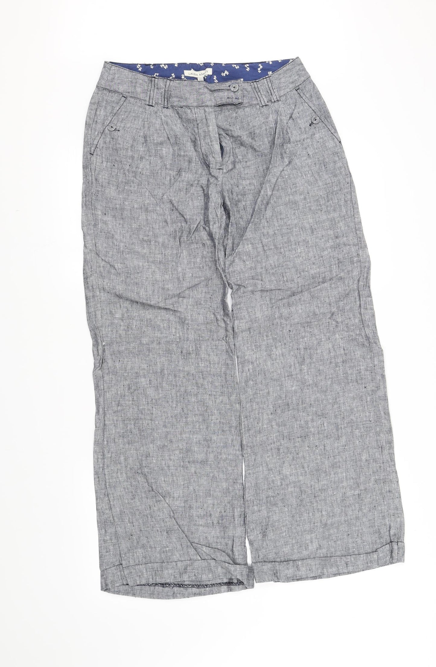 Laura Ashley Womens Grey   Trousers  Size 10 L30 in