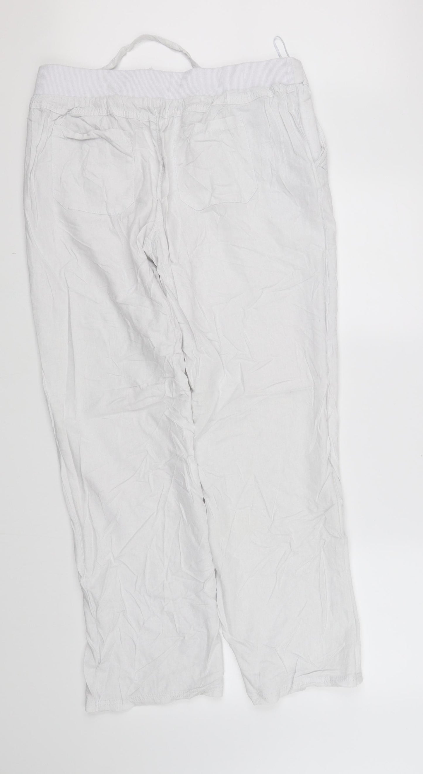 pre worn Womens White   Trousers  Size L L31.5 in