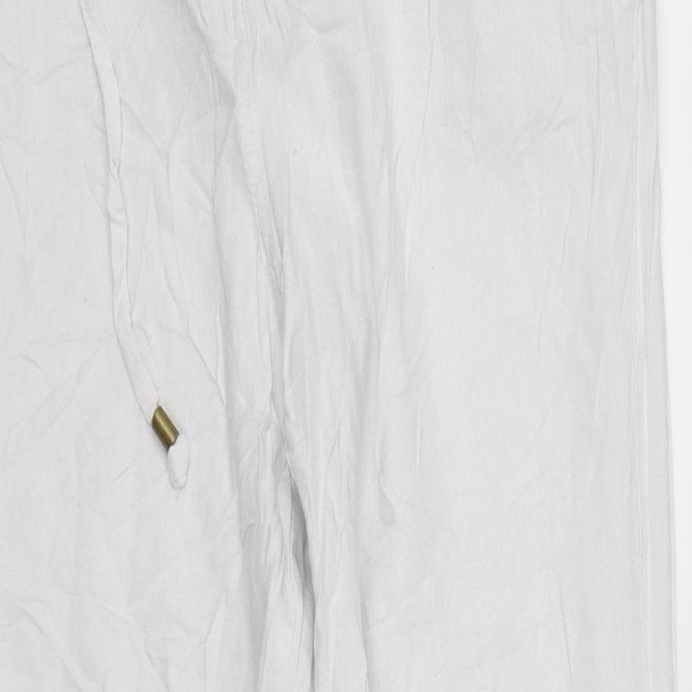 pre worn Womens White   Trousers  Size L L31.5 in