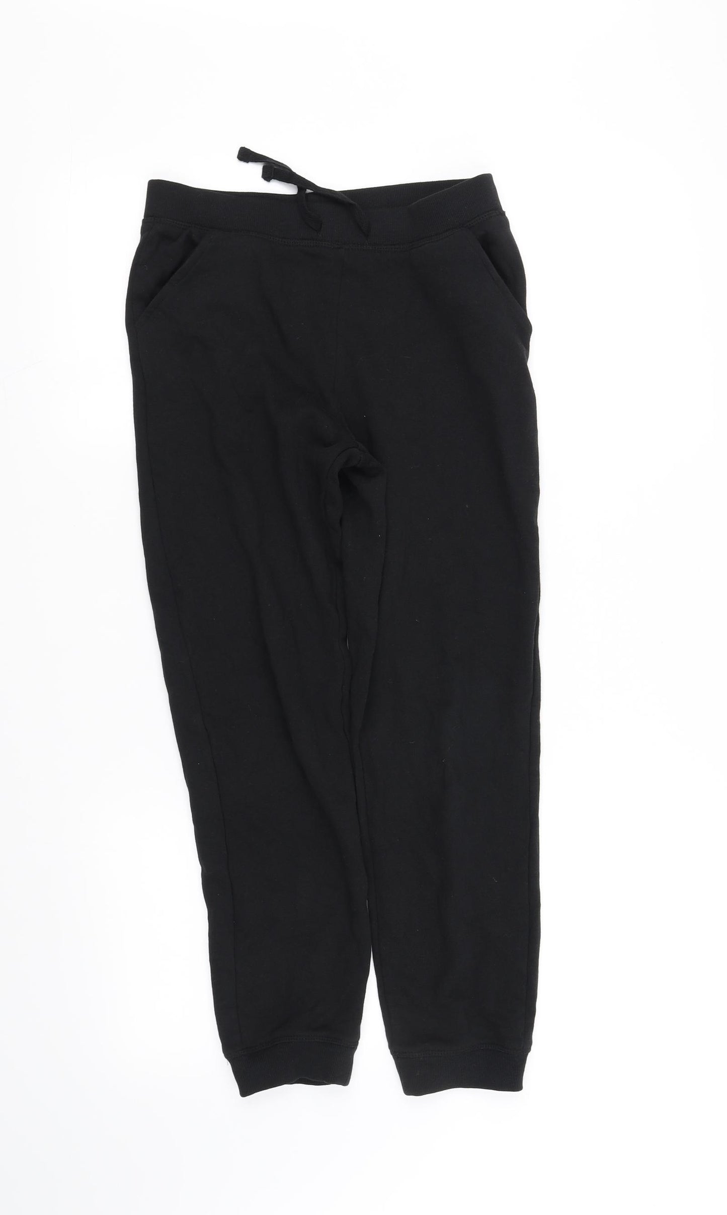 M&Co Girls Black   Jogger Trousers Size 10-11 Years