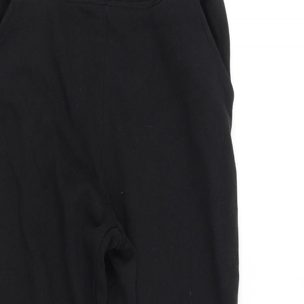 M&Co Girls Black   Jogger Trousers Size 10-11 Years