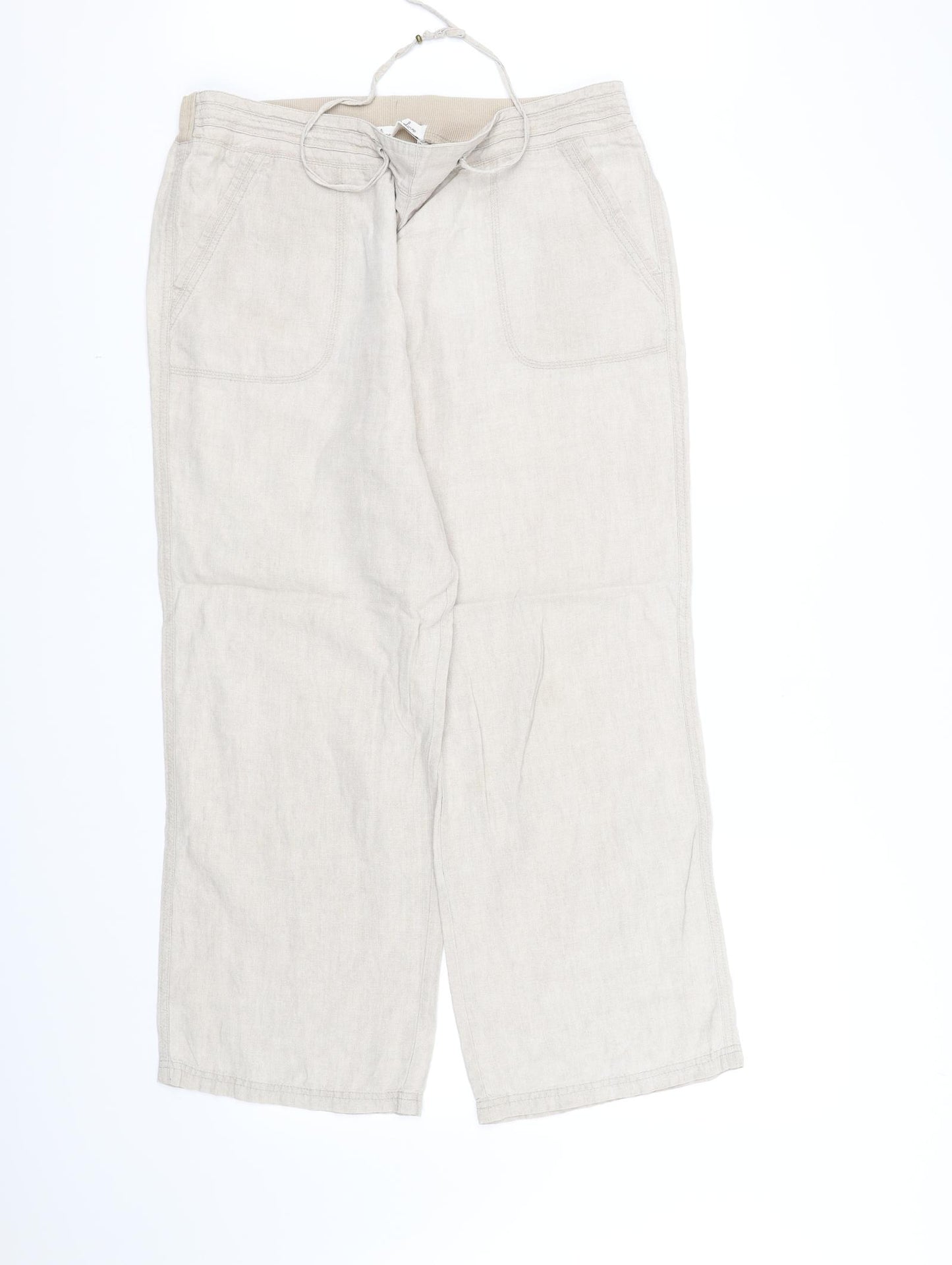 pre worn Womens Beige   Trousers  Size L L33 in