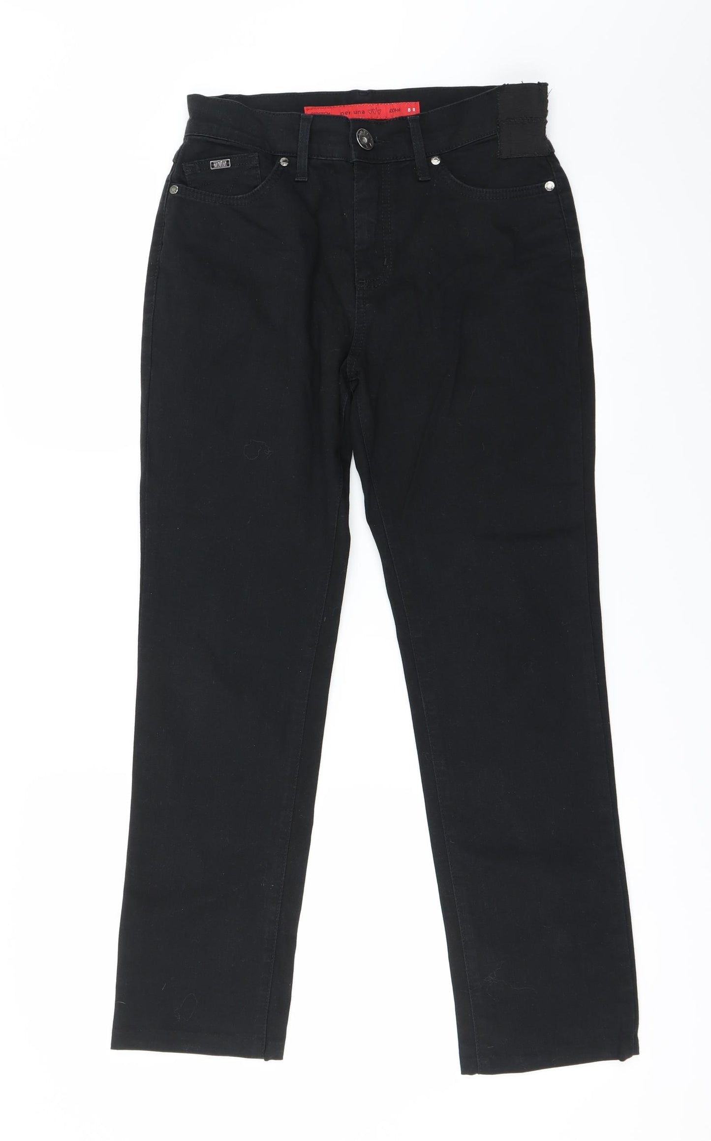 Per Una Womens Black   Straight Jeans Size 8 L24 in