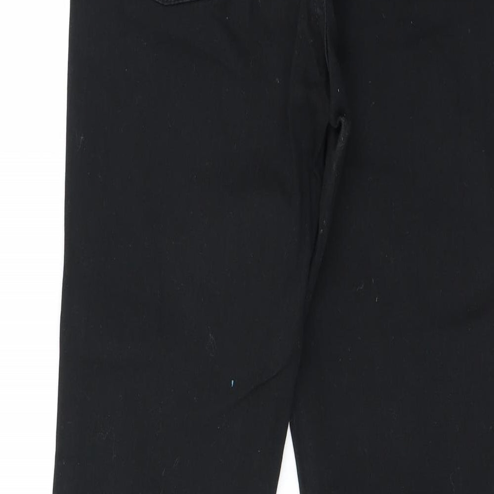 Per Una Womens Black   Straight Jeans Size 8 L24 in